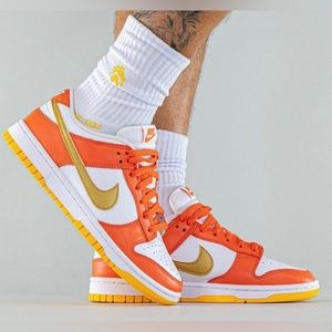 NEW Women Nike Dunk Low Orange University Gold 8.5 Women 7 Men